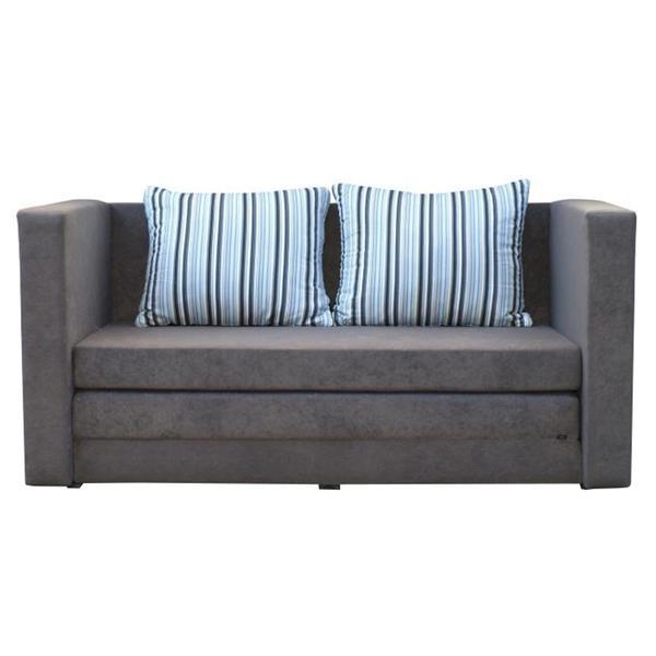 Canapea extensibila cu tapiterie textil gri katarina 135x71x61x cm