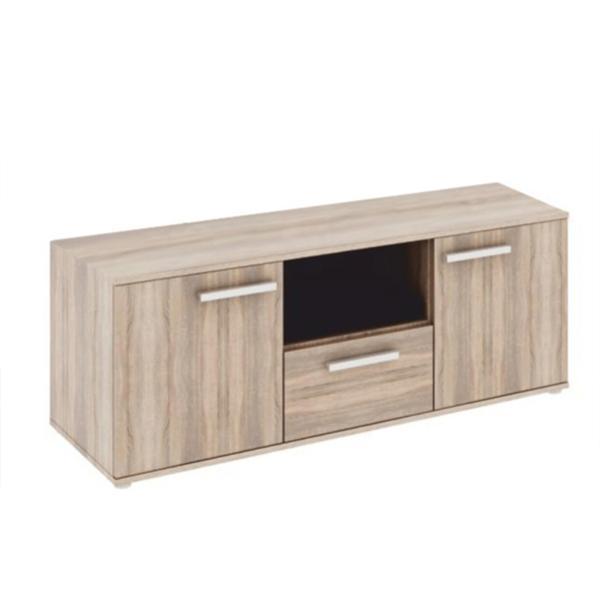 Comoda, 2 usi, 1 sertar, mdf stejar sonoma, dunaj, 135x50,8x47 cm