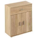 Comoda, 2 usi, 1 sertar, din mdf stejar sonoma, Adeli, 60x30x69 cm