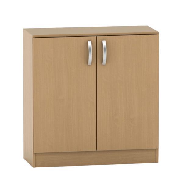 Comoda, cu 2 usi din mdf maro fag, betty, 90x39x93 cm