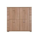 Comoda, 4 usi, mdf stejar sonoma, Grand, 93x96x39 cm.