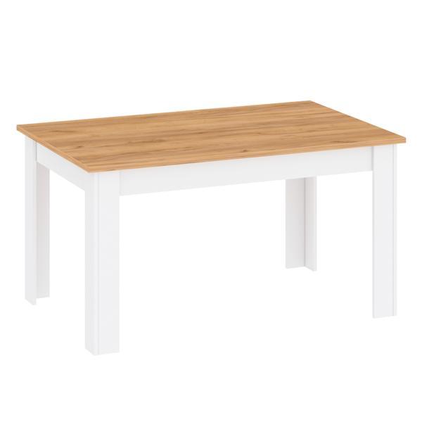 Masa dining alba stejar craft auriu lanzette 184x86x77 cm 