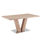 Masa din mdf stejar maro deschis HESTON 160x90x76 cm 