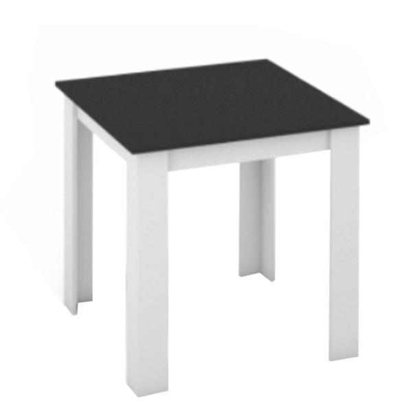 Masa din mdf alb negru kraz 80x80x75 cm
