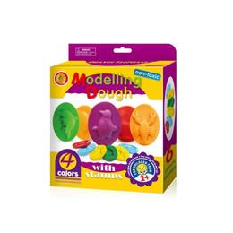 Plastilina pentru modelaj orange elephant si stampile,