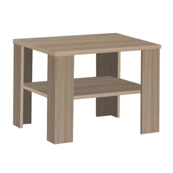 Masuta cafea din mdf maro stejar sonoma intersys 59x59x47 cm