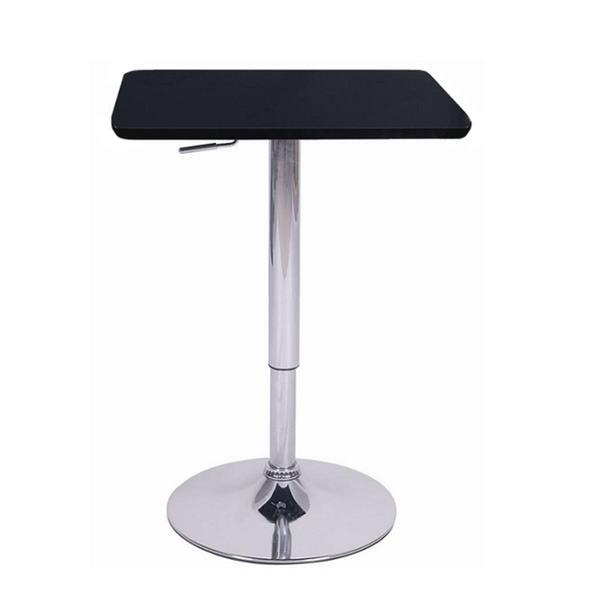 Masa tip bar cu inaltimea reglabila negru florian 57x57x110 cm