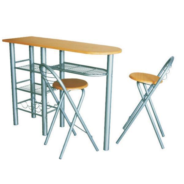 Masa tip bar cu 2 scaune bar boxer 120x40x88 cm