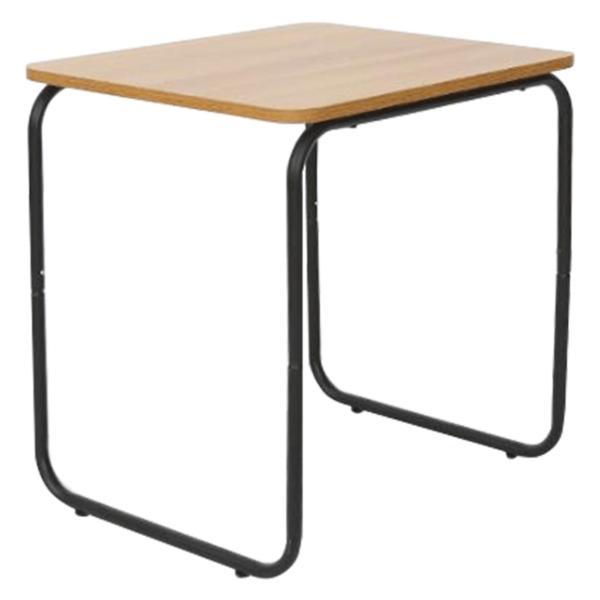 Masuta de cafea blat pal maro stejar si picioare metal negru laverne 55x48x57 cm