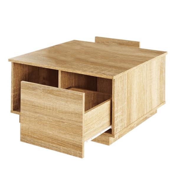 Masuta de cafea din mdf maro stejar sonoma dalan 74x74x40 cm