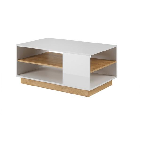 Masuta de cafea din mdf alb stejar grandson city 100x60x46 cm