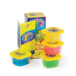 Plastilina pentru modelaj orange elephant, neon aroma, 4