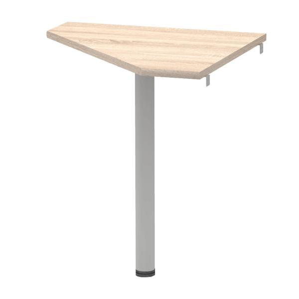 Masuta de colt din pal maro stejar sonoma picior metal johan 68x68x74 cm