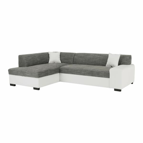 Coltar tapiterie piele ecoogicaalba textil gri minerva