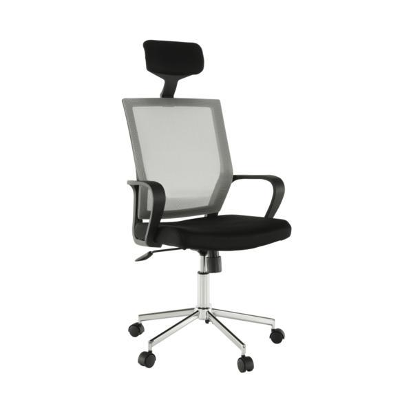 Scaun de birou, gri negru, dakin, 58x60x126 cm