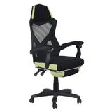 Scaun gaming, negru verde, Jorik, 60x65x108-118 cm