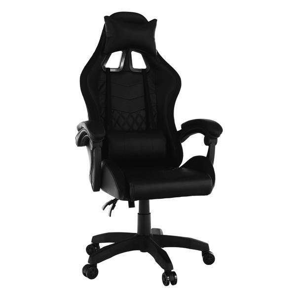 Scaun gaming, cu iluminare led, negru, mafiro, 64x60x127-137 cm