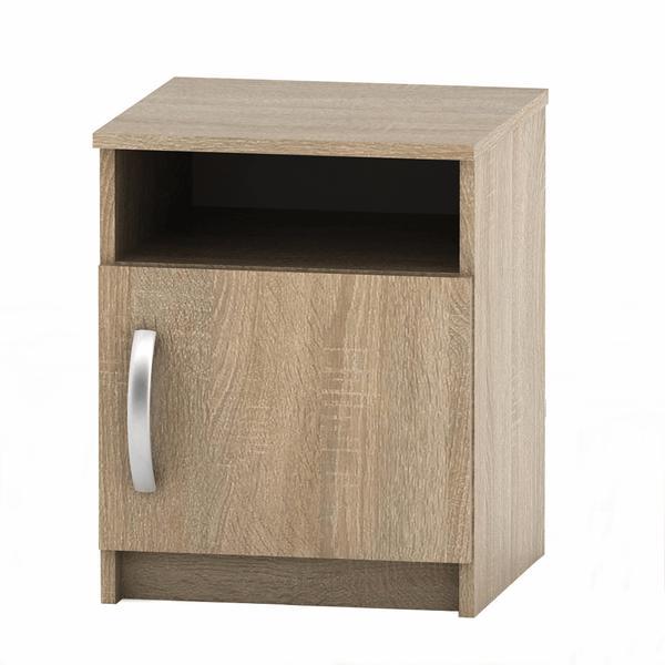 Noptiera din mdf maro stejar sonoma betty 40x40x50 cm