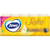 Batiste Nazale din Hartie pentru Pielea Sensibila 4 straturi - Zewa Softis Soft & Sensitive, 10 buc