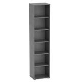 Biblioteca mdf grafit Rioma 50x38x217,8 cm