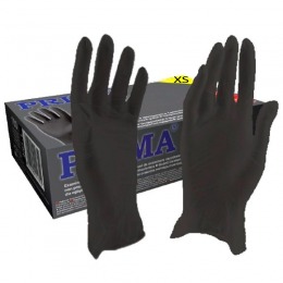 Manusi Nitril Negre Marimea XS - Prima Nitril Examination Black Gloves Powder Free XS