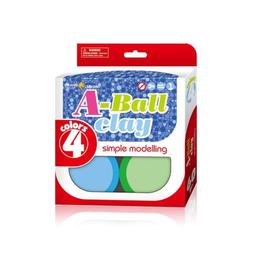 Plastilina granulata pentru modelaj orange elephant, 4 culori