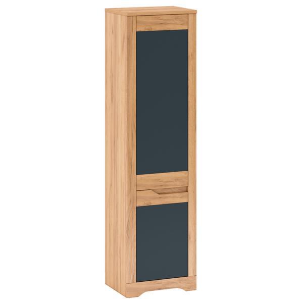 Dulap 3 usi mdf stejar craft auriu gri grafit fidel