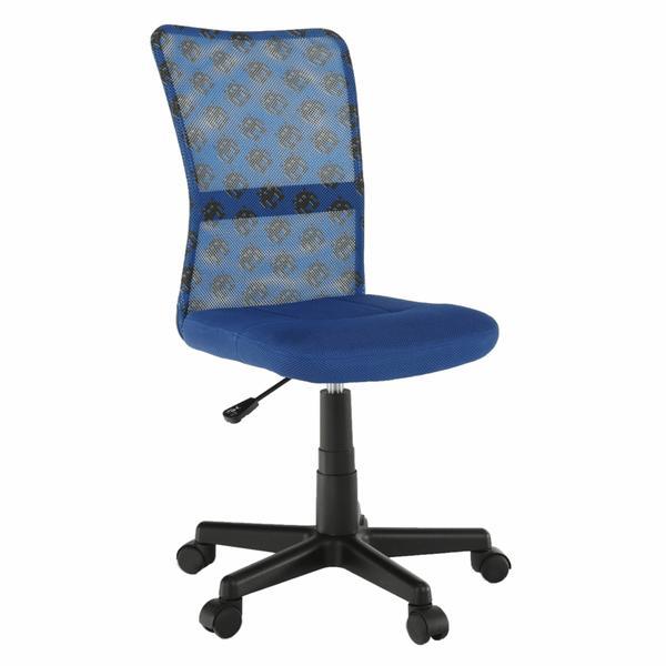 Scaun birou, albastru negru, goofy, 55x88-100x55 cm