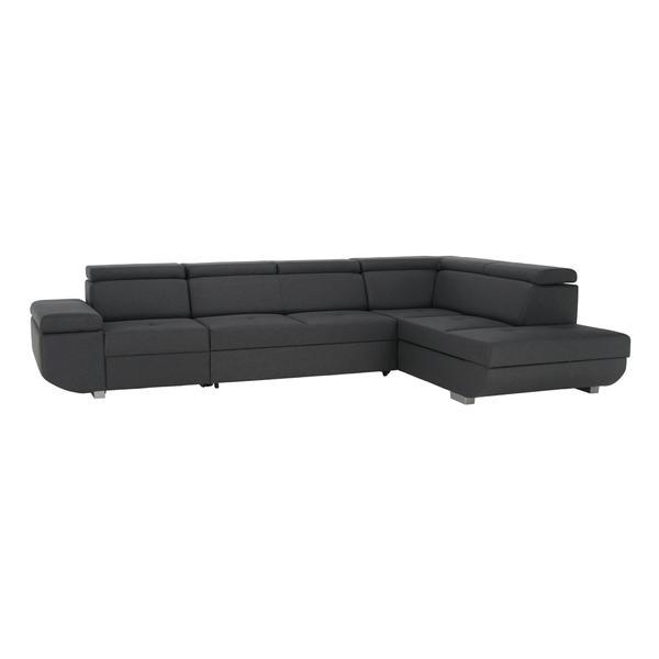 Coltar extensibil tapiterie gri dreapta mavis 345x220x103 cm 