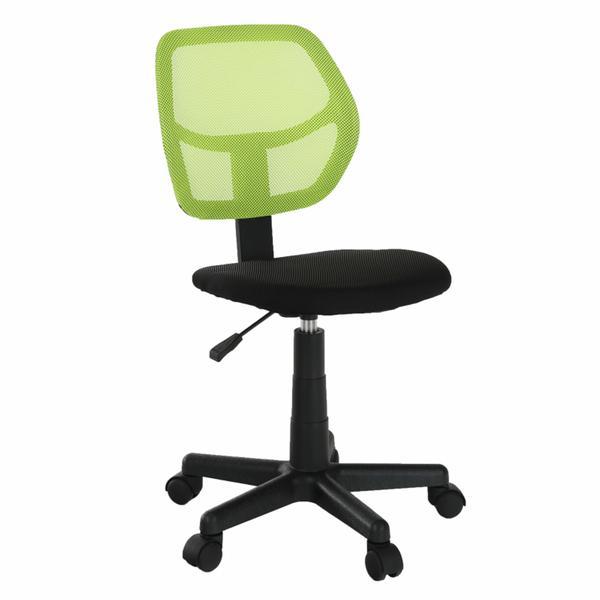 Scaun birou, verde negru, mesh, 39x49x78-90 cm