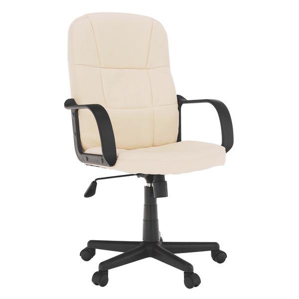 Scaun birou, bej negru, 59x109x62 cm 