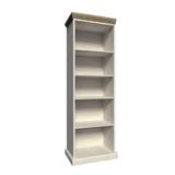 Biblioteca din lemn pin nordic stejar salbatic ROYAL 68x39x187 cm