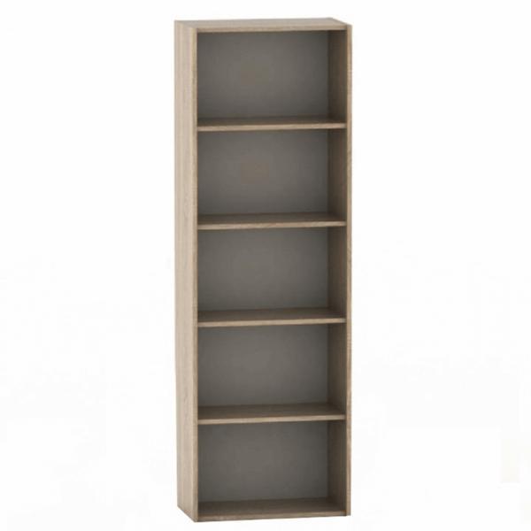 Biblioteca 5 polite din pal stejar sonoma tempo 57x34x175 cm