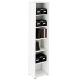 Biblioteca mdf alb Rioma