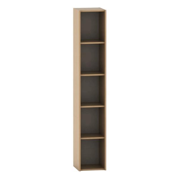 Biblioteca 5 polite din mdf fag tempo 30x34x175 cm