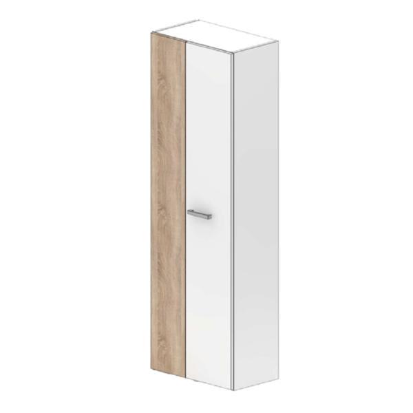 Dulap 2 usi mdf alb stejar sonoma sima