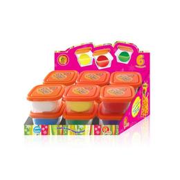 Super plastilina pentru modelaj orange elephant, 12 cutii, 6 culori