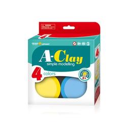Super plastilina pentru modelaj orange elephant, 4 culori