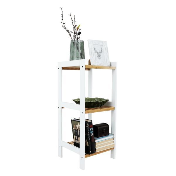 Raft 3 polite mdf alb bambus natur erava
