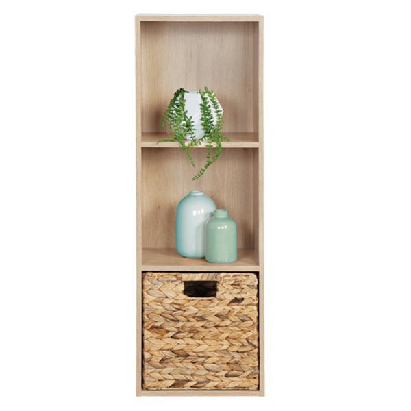 Raft 3 polite din pal stejar natural svion 30x28x89 cm