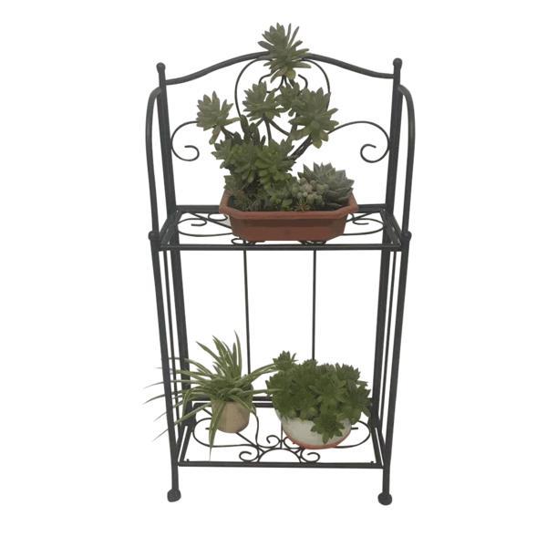 Raft 2 polite din metal negru manulo