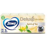 Batiste Nazale din Hartie cu Parfum de Ceai 3 straturi - Zewa Deluxe Aroma Spirit Of Tea, 10 buc