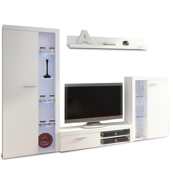 Set mobilier living pal alb rochester 270x34x190 cm