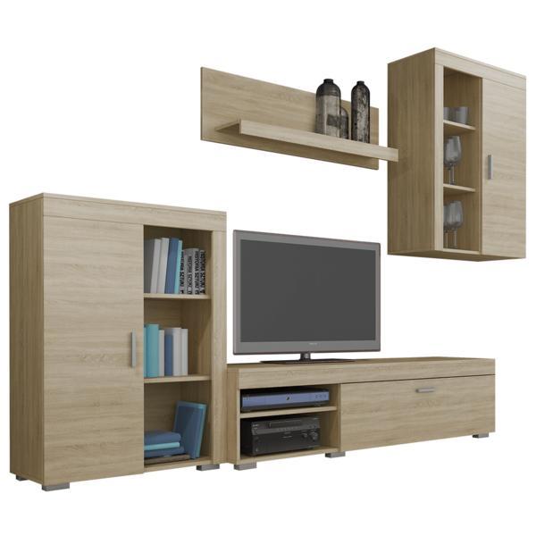 Set mobilier living mdf stejar sonoma mystie