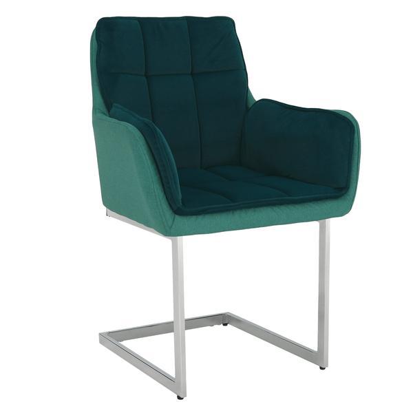 Scaun tapiterie catifea verde smarald chimena
