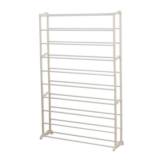 Pantofar metal alb botis 90x16x140 cm