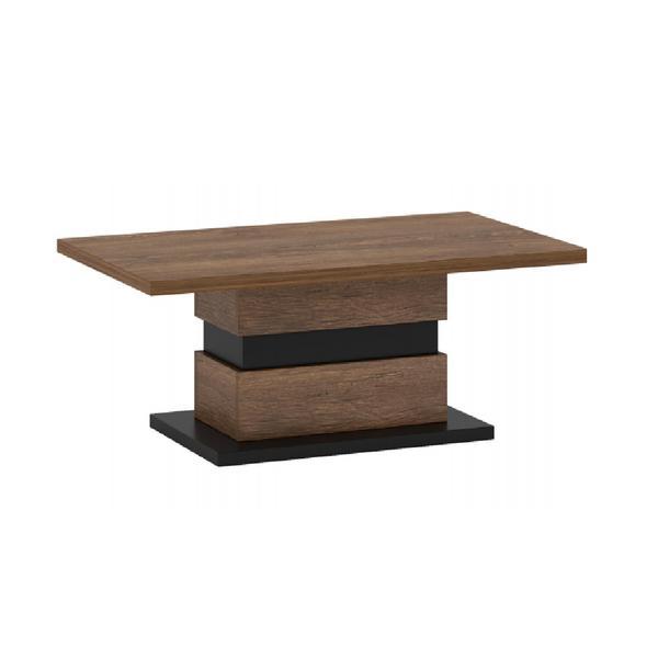 Masuta cafea mdf stejar bolzano negru delis 110x65x46 cm