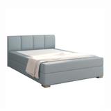 Pat boxspring tapiterie textil verde menta Riana 140x215x90 cm
