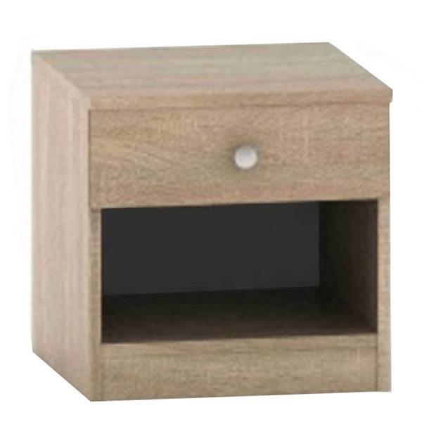 Noptiera cu sertar stejar sonoma betty 40x40x40 cm