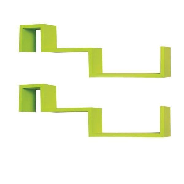 Set 2 etajere mdf verde fri